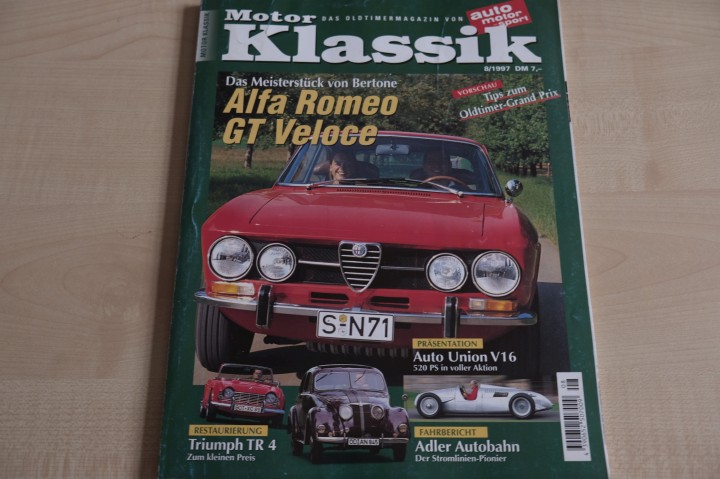 Deckblatt Motor Klassik (08/1997)